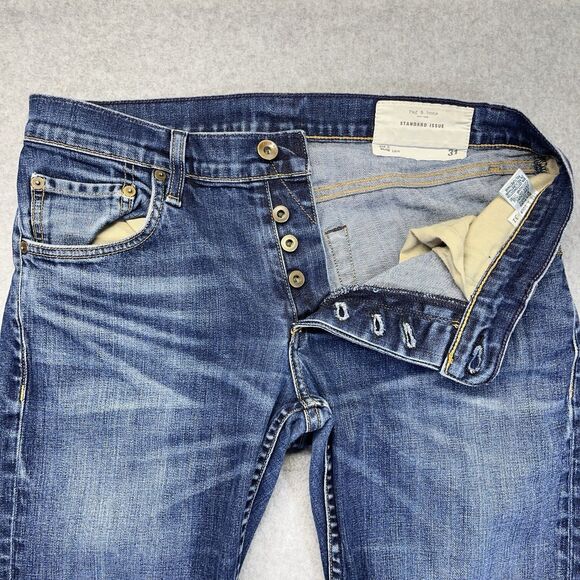 Rag & Bone Fit 2 Slim Leg Jeans Men’s 31 Standard Issue Wash M1223K510 - Picture 2 of 14